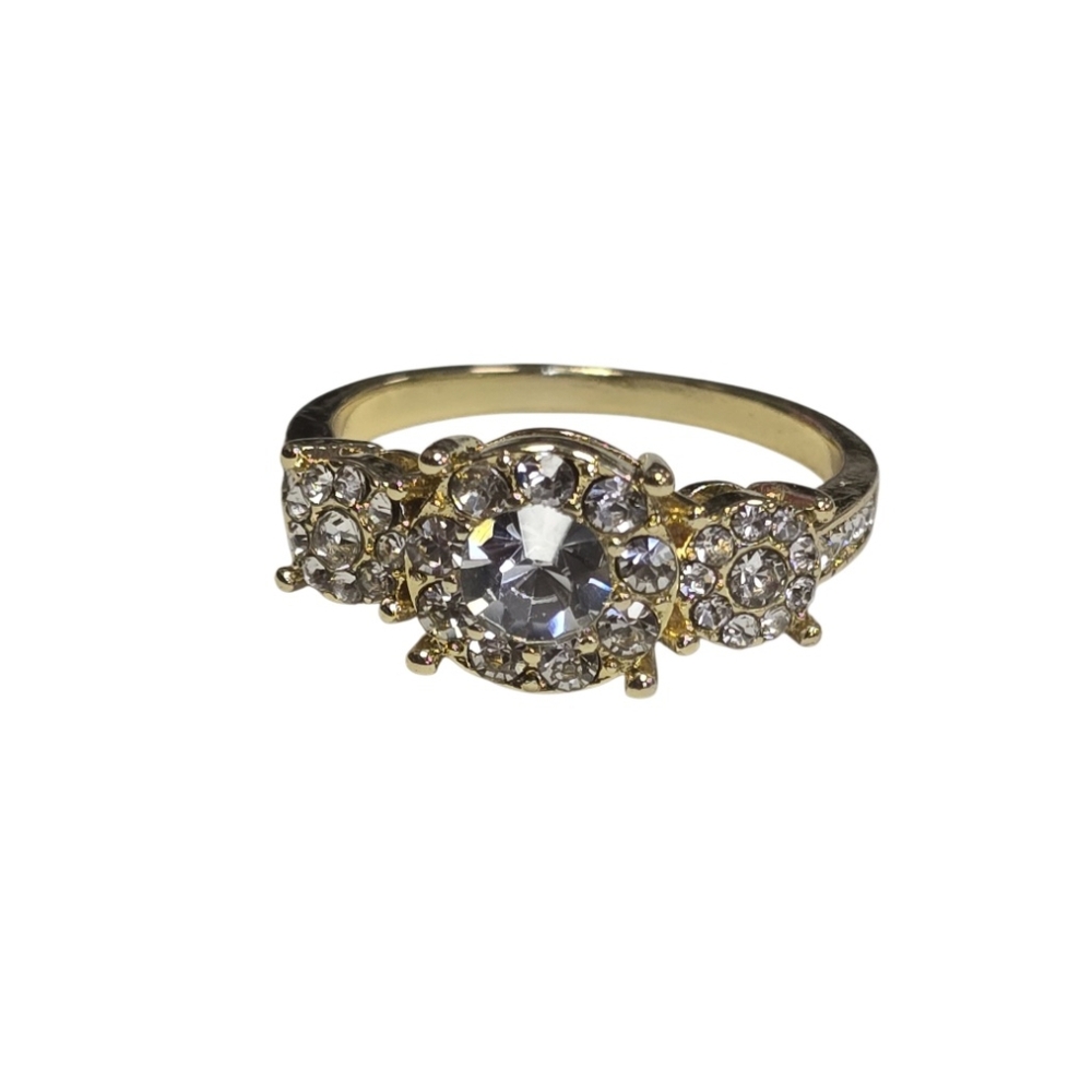 Gold Plated Cluster Ring